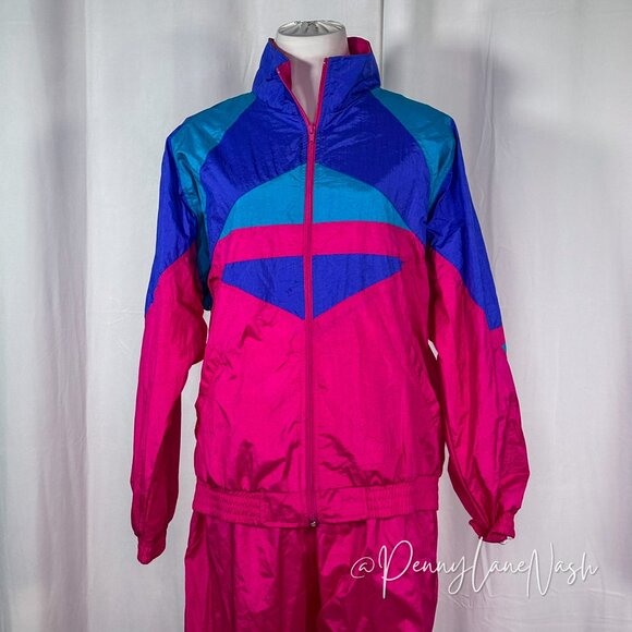 NWT Bocoo Vintage 80's Aerobic Track Suit Jacket & Pant Set - Picture 3 of 15